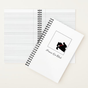 Equestrian Horse Show Rider Jumper Red Roses Notebook