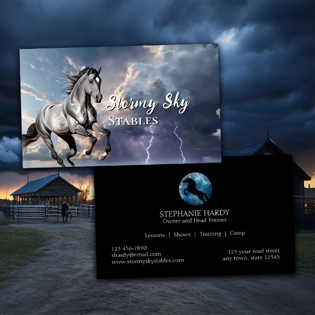 Equestrian Horse Stables Business Card (Creator Uploaded)