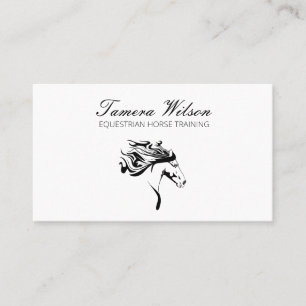 Equestrian Horse Training Service Business Card