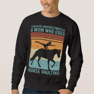 Equestrian Horse Vaulting Retro Sweatshirt