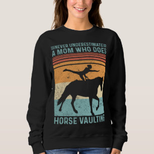 Equestrian Horse Vaulting Retro Sweatshirt