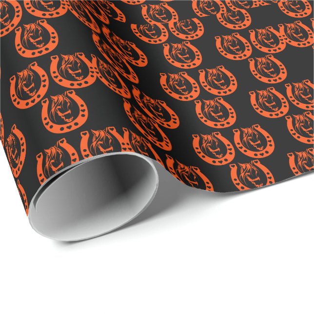 Equestrian Horseback Gift Wrapping Paper (Roll Corner)