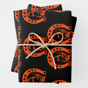 Equestrian Horseback Gift Wrapping Paper Sheet