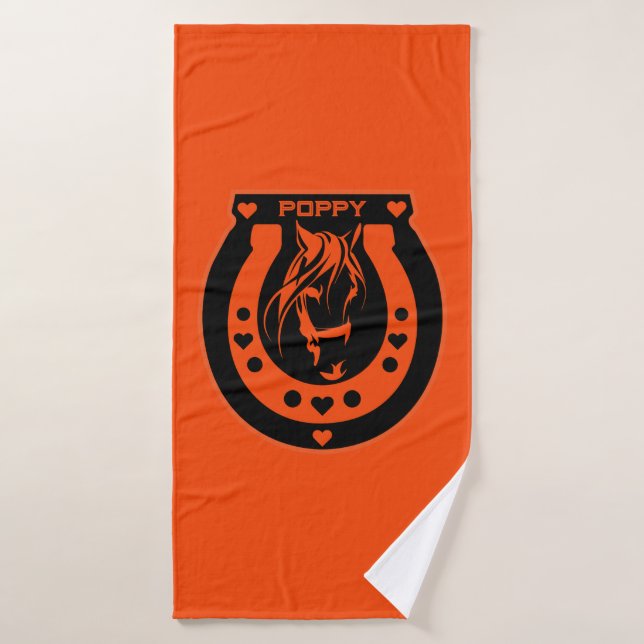 Equestrian Horseback Riders Bath Towel (Bath Towel)