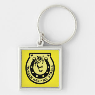 Equestrian Horseback Riders Key Ring