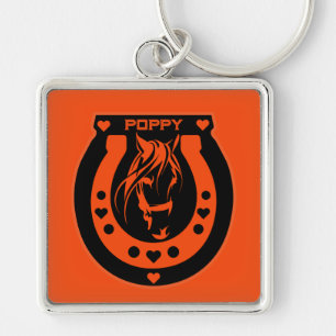 Equestrian Horseback Riders Key Ring