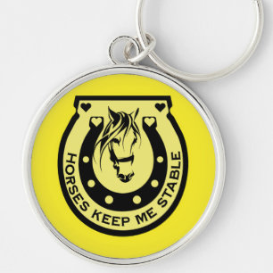 Equestrian Horseback Riders Key Ring