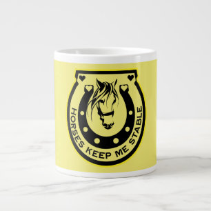 Equestrian Horseback Riders Large Coffee Mug