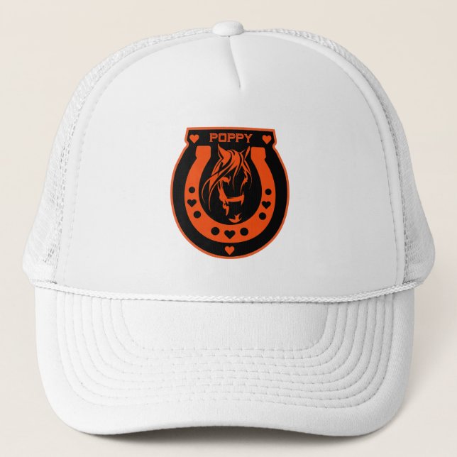 Equestrian Horseback Riders Trucker Hat (Front)