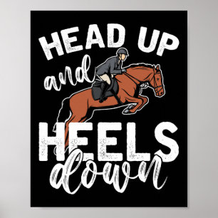 Equestrian Horseback Riding Funny Horse Rider Gift Poster
