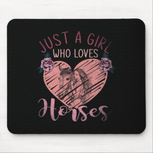 Equestrian Horseback Riding Women Girls Kids Horse Mouse Pad