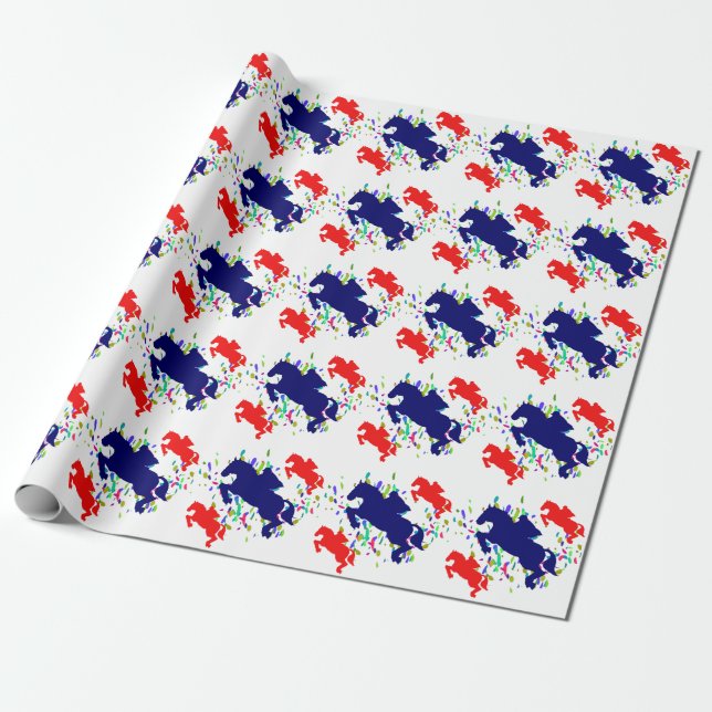 EQUESTRIAN   INCIPIO  WRAPPING PAPER (Unrolled)