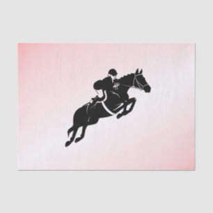 Equestrian Jumper Pink Tissue Paper