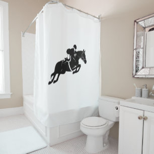 Equestrian Jumper Shower Curtain