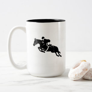Equestrian Jumper Two-Tone Coffee Mug