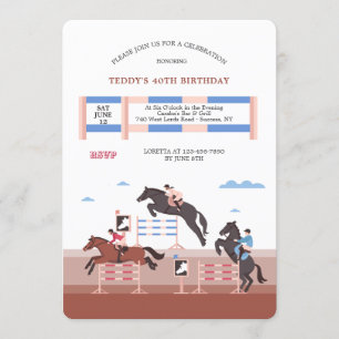 Equestrian Jumpers Invitation