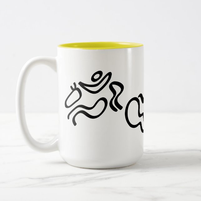 Equestrian Jumping Two-Tone Coffee Mug (Left)
