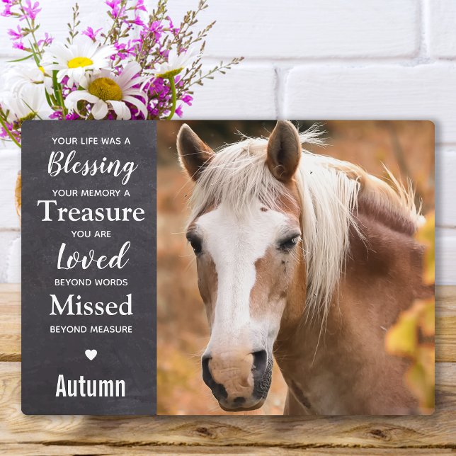 Equestrian Keepsake Horse Memorial Plaque (Creator Uploaded)