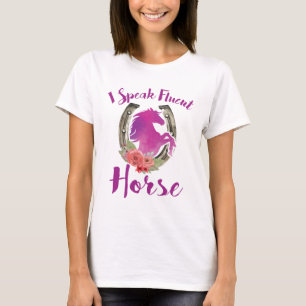 Equestrian Lover Trainer I Speak Fluent Horse T-Shirt