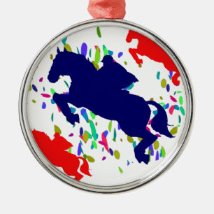EQUESTRIAN METAL TREE DECORATION