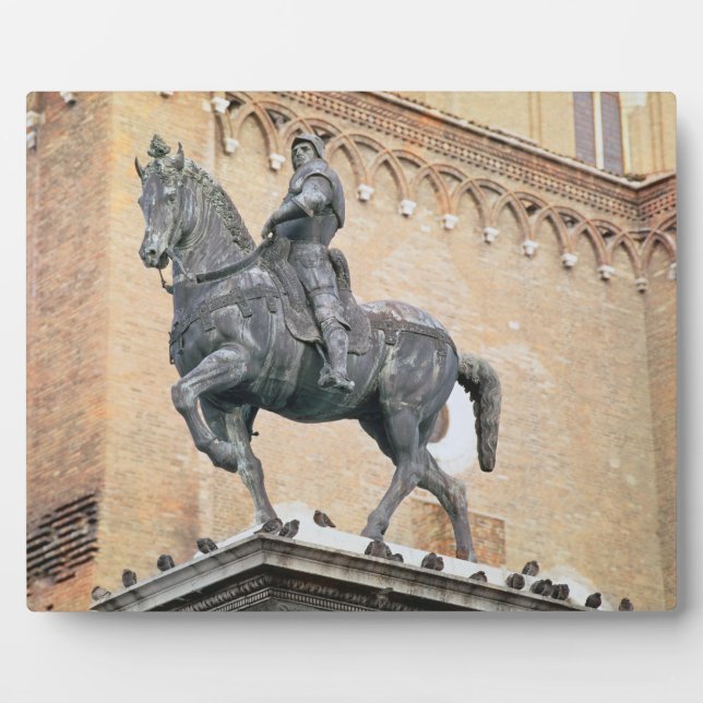 Equestrian Monument of Bartolommeo Colleoni (1400- Plaque (Front)