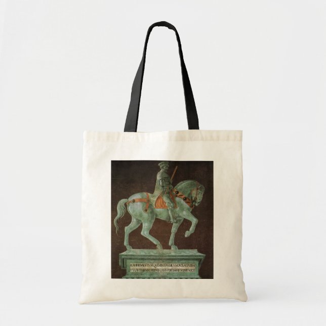 Equestrian Monument to Sir John Hawkwood, Uccello Tote Bag (Front)