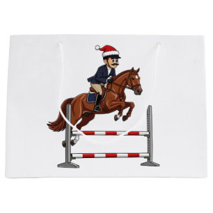 Equestrian Nutcracker Christmas 2026 Holiday Large Gift Bag