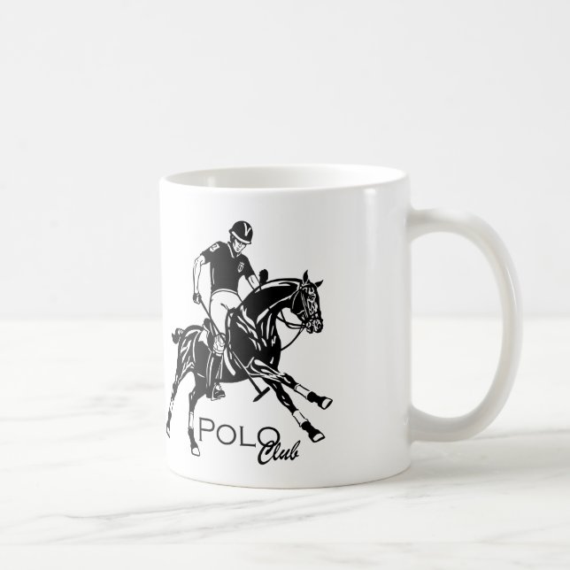 equestrian polo club coffee mug (Right)