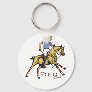 equestrian polo club keychain