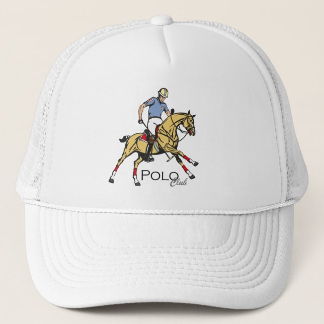 equestrian polo club trucker hat (Front)