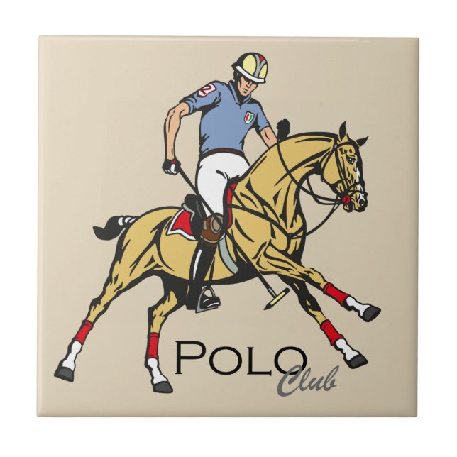 equestrian polo sport club tile (Front)