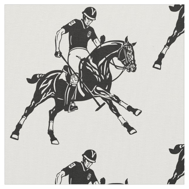 equestrian polo sport fabric (Close Up)