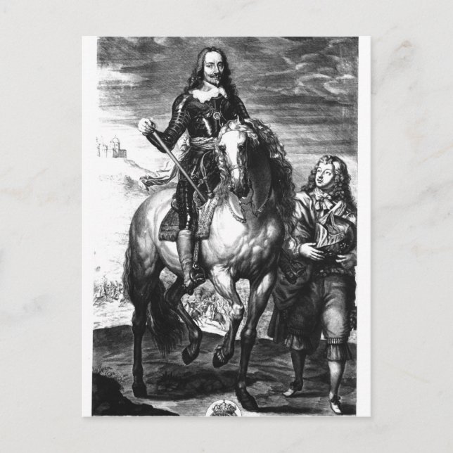 Equestrian portrait of Charles I Postcard (Front)