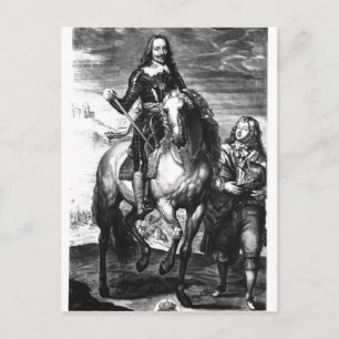 Equestrian portrait of Charles I Postcard