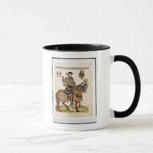 Equestrian portrait of Charles V in armour Mug