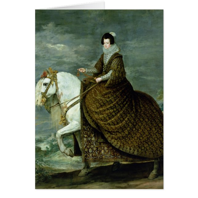 Equestrian portrait of Elisabeth de France (Front)