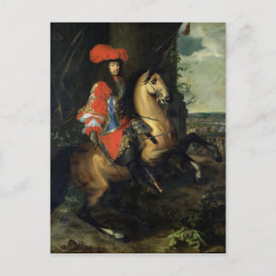 Equestrian Portrait of Louis XIV Postcard