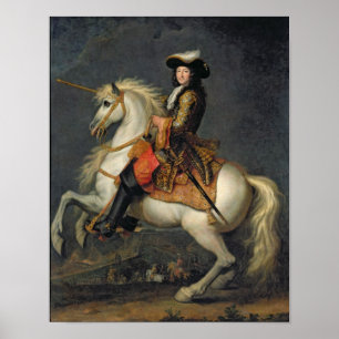 Equestrian Portrait of Louis XIV Poster