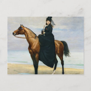 Equestrian Portrait of Mademoiselle Croizette Postcard