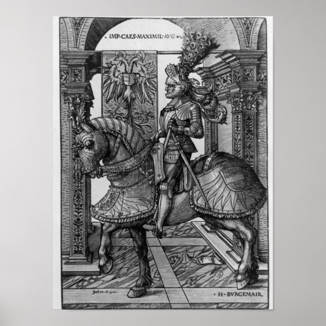 Equestrian portrait of Maximilian I  c.1508 Poster (Front)
