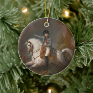 Equestrian Portrait of Napoleon Ceramic Ornament