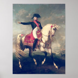 Equestrian Portrait of Napoleon I  1810 Poster