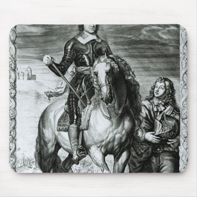 Equestrian Portrait of Oliver Cromwell Mouse Pad (Front)