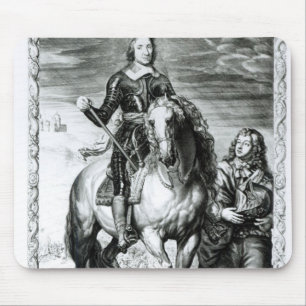 Equestrian portrait of Oliver Cromwell Mouse Pad