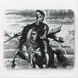 Equestrian portrait of Oliver Cromwell Mouse Pad