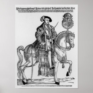 Equestrian Portrait of Philip II of Spain Poster
