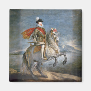 Equestrian Portrait of Philip III c.1628-35 Magnet