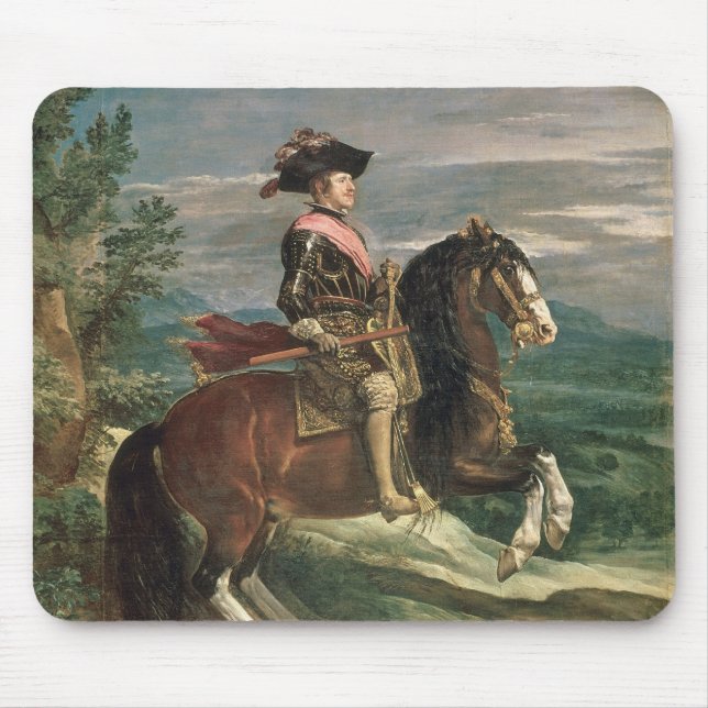Equestrian Portrait of Philip IV  c.1636 Mouse Pad (Front)