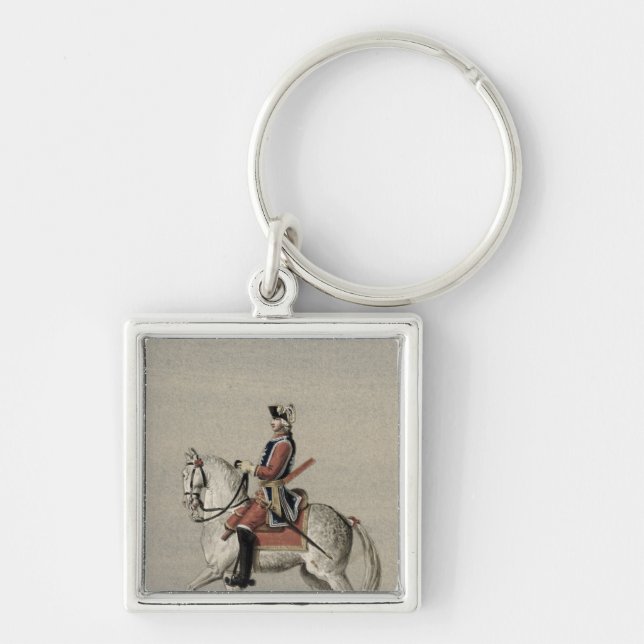 Equestrian portrait of Prince Charles Key Ring (Front)