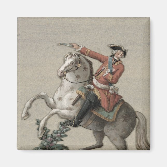 Equestrian portrait of Prince Charles Magnet (Front)